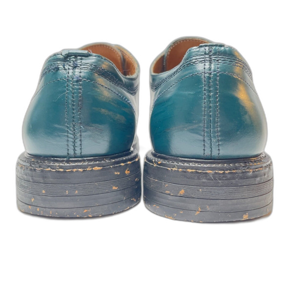 KENZO Teal Black Speckled Lug Sole Streetwear Dress Shoes Mens Size EU 43/US 9.5 main image 8